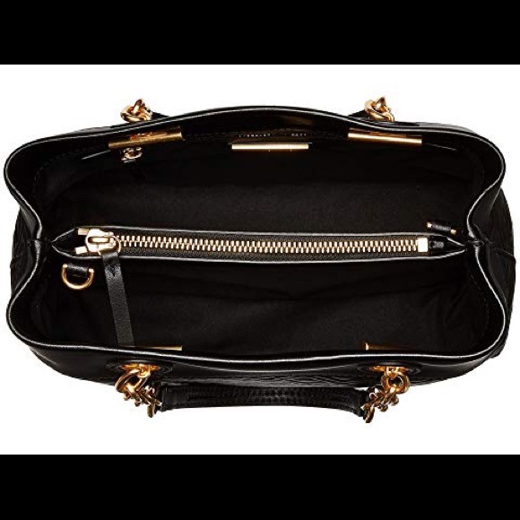 Tory Burch💛Fleming small Tote Black NEW - Picture 5 of 9